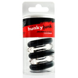 Oxballs Jacker 5-Stack Five-Pack Tube Super-Strong Cockrings in a clear storage tube.