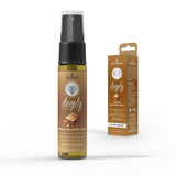 Deeply Love You Throat Relaxing Spray Salted Caramel 1 Oz in a bottle with packaging for enhanced comfort during oral intimacy.