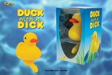Hott Products Duck With A Dick Rubber Bath Novelty in packaging, funny adult rubber duck for pranks.