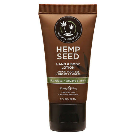 Earthly Body Guavalava Hand and Body Lotion 1oz in a moisturizing tube with a tropical scent.
