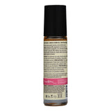 Earthly Body At Night Aphrodisiac Roll On Perfume Wild Rose 0.34 Oz product label and instructions.