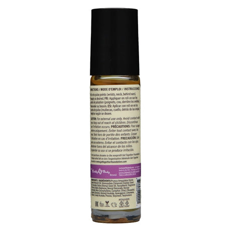 Earthly Body At Night Aphrodisiac Roll On Perfume Ylang 0.34 Oz bottle with usage instructions on label.