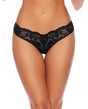 Escante Naughty Rhinestone Panty Black OS