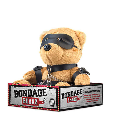 Bondage Bearz Charlie Chains Metal Novelty Gift featuring a cute bear in bondage attire.