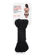 Lux Fetish Bondage Rope 10m Black for stylish and confident restraint play.