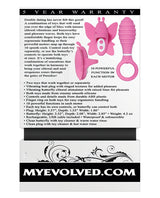 Evolved Double Date Kit Clitoral Anal Vibrator Pink features ergonomic design and 10 powerful functions for couples.