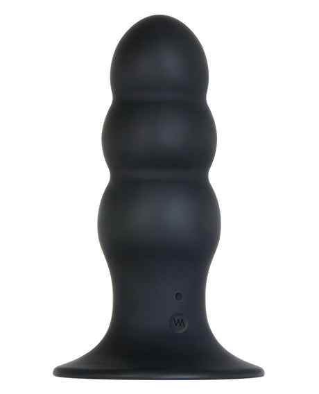 Evolved Kong Rechargeable Anal Plug Black, a silicone anal plug designed for pleasurable backdoor play.