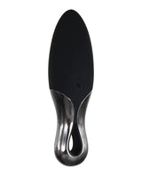 Evolved Teardrop Vibrator Black showcasing a sleek teardrop shape and smooth design for targeted stimulation.