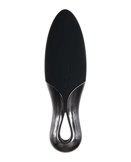 Evolved Teardrop Vibrator Black with sleek teardrop design and smooth tapered tip for pinpoint stimulation.