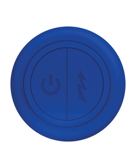 Evolved Robust Rumbler Silicone Vibrator Blue control buttons in blue color for enhanced experience.
