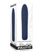 Evolved Straight Forward Vibrator Blue in packaging showcasing its sleek design and functionality.