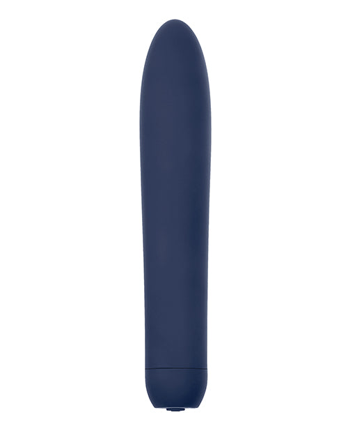 Evolved Straight Forward Vibrator Blue, a classic and smooth blue vibrator for targeted stimulation.