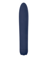 Evolved Straight Forward Vibrator Blue, a classic and smooth blue vibrator for targeted stimulation.