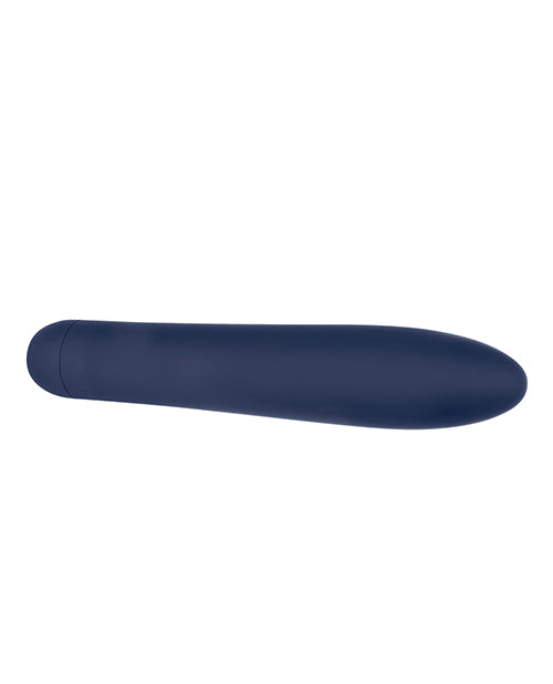 Evolved Straight Forward Vibrator Blue, a sleek and smooth vibrator designed for targeted pleasure.