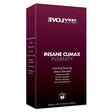 Evolved Insane Climax Insanity Warming Gel packaging, designed for enhanced intimate sensations.
