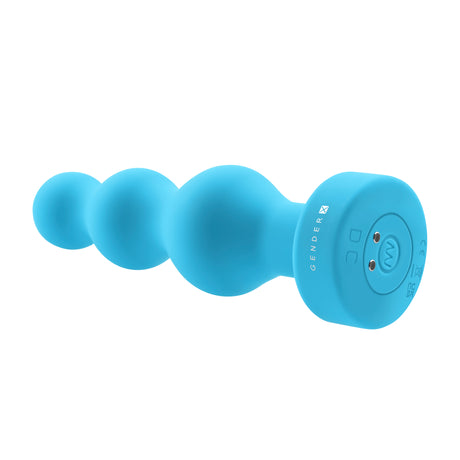 Gender X Plugged Up Vibrating Silicone Anal Plug Blue for smooth, satisfying backdoor play with powerful vibrations.