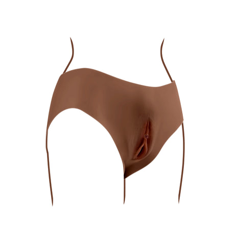 Gender X Vagina Briefs Undergarments Dark - realistic briefs with penetrable shaft and soft channel for comfort.
