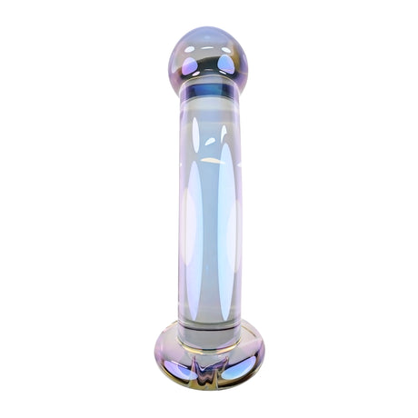 Playboy Jewels King Glass Probe Purple with a bold design and smooth finish for pleasurable play.
