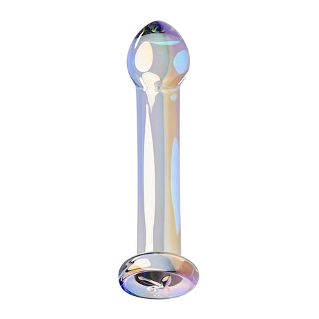 Playboy Jewels King Glass Probe Purple - a stunning glass probe with a bulbous head and smooth shaft for comfortable play.