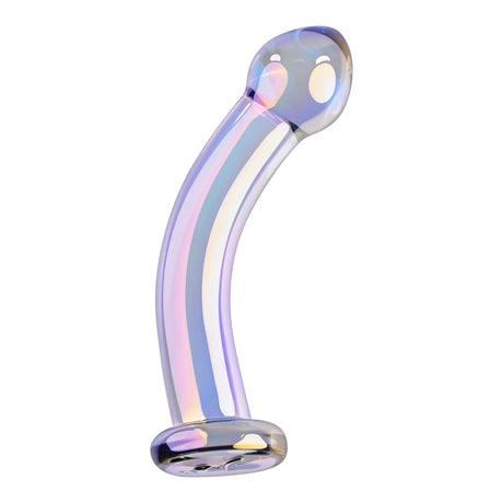 Playboy Jewels King Glass Probe Purple with a bold curve and sparkling finish for confident play.