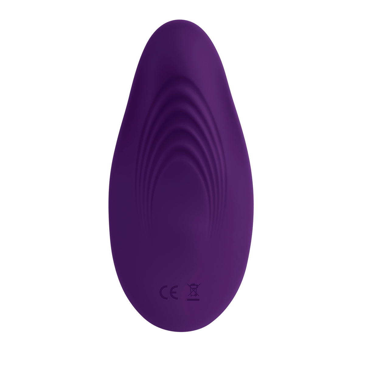 Playboy Our Little Secret Panty Vibrator Purple in a sleek design showing its smooth texture and curves.