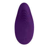 Playboy Our Little Secret Panty Vibrator Purple in a sleek design showing its smooth texture and curves.