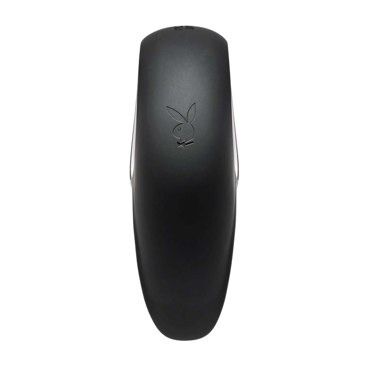 Playboy Ring My Bell Rechargeable Silicone Vibrator top view showcasing sleek design and playful branding.
