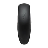 Playboy Ring My Bell Rechargeable Silicone Vibrator top view showcasing sleek design and playful branding.