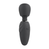 Selopa Buzz One Out Silicone Mini Wand Black for targeted pleasure with 7 vibrating speeds and textured handle.