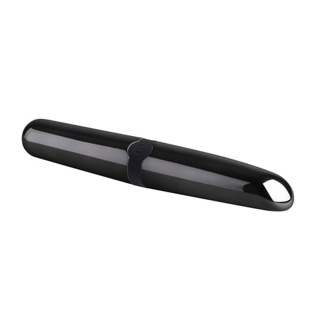 Selopa Buzz Buddy Rechargeable Bullet Vibrator Black with sleek black-chrome finish and double-ended tips.