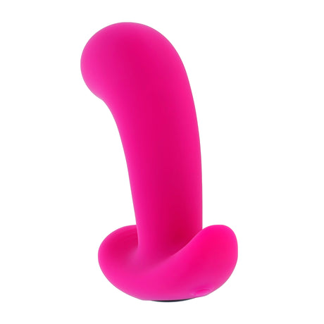 Selopa Hooking Up Remote Control Anal Plug Pink with a curved design and ergonomic base.