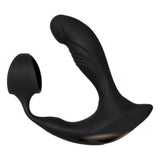 Zero Tolerance Strapped & Tapped Prostate Massager Black with flexible silicone shaft for stimulation.