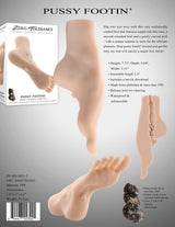 Zero Tolerance Pussy Footin Foot Stroker Vanilla with realistic foot design and pleasure-ready tunnel inside.