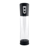 Zero Tolerance Pump Up The Volume Automatic Penis Pump Black, clear enlargement chamber with printed measurements.