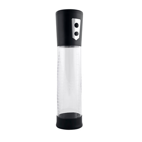Zero Tolerance Pump Up The Volume Automatic Penis Pump Black with clear chamber and control buttons.