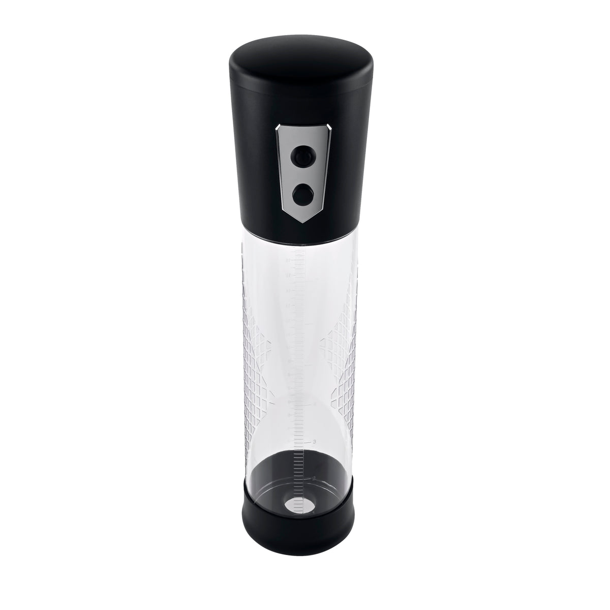 Zero Tolerance Pump Up The Volume Automatic Penis Pump Black - effective enlargement device with measurement markings.