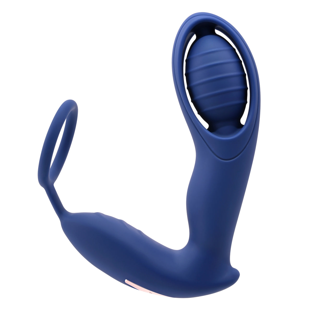 Zero Tolerance Extra Mile Vibrating Cock Ring Blue, a couples toy with double motors for shared pleasure.