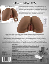 Zero Tolerance Rear Beauty Dark Vibrating Stroker showcasing dual-channel design, textured channels, and remote control features.