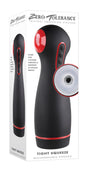 Zero Tolerance Tight Squeeze Rechargeable Masturbator Black with multi-function features and ergonomic design.