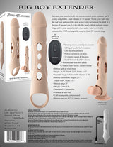 Zero Tolerance Big Boy Vibrating Penis Extension Light remote-controlled vibrating penis extender for pleasure.