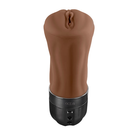 Zero Tolerance Tight Lipped Dark Rechargeable Stroker with dual motors for suction and vibration.