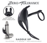 Zero Tolerance Saddle Up Vibrating Cock Ring with bunny ears for added stimulation and secure fit.