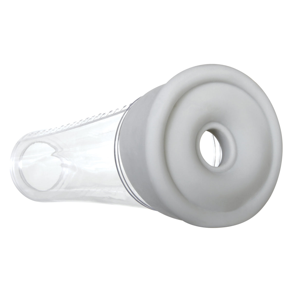 Zero Tolerance Sucking Good Vibrating Masturbator Vanilla showing its soft textured sleeve and vacuum pump design.