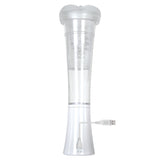 Zero Tolerance Sucking Good Vibrating Masturbator Vanilla featuring a clear design with USB connectivity.