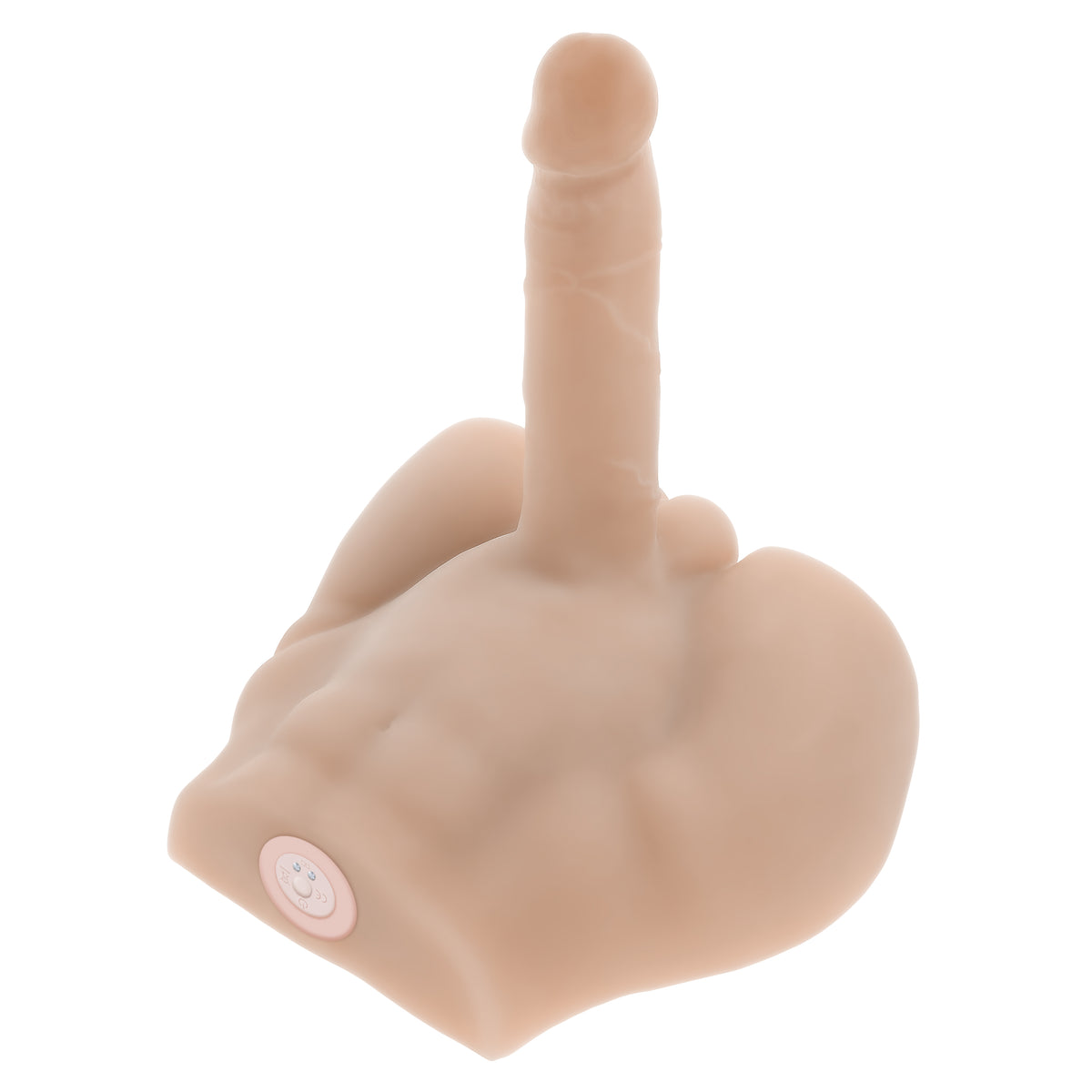 Evolved Easy Rider Thrusting Vibrator Vanilla with torso-shaped design for enhanced pleasure and sensation.
