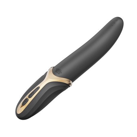 ZALO Aurora Series EVE Oral Simulator Vibrator Black with Dual Motors & Heating Function, Lifelike Lapping Tongue Shape