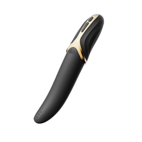 ZALO Aurora Series EVE Oral Simulator Vibrator Black with Dual Motors and Heating Function