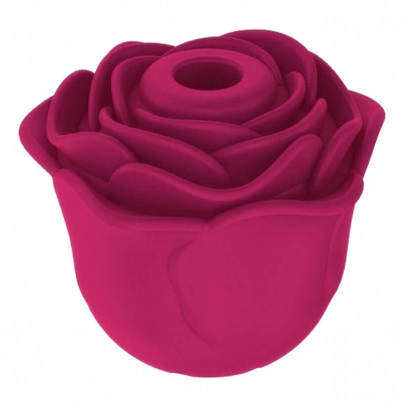 Bella Rose Pro Clitoral Rose Vibrator in vibrant pink rose shape for focused external pleasure.