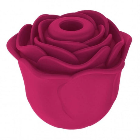 Bella Rose Pro Clitoral Rose Vibrator in vibrant pink rose shape for focused external pleasure.