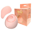 Bella Peach Silicone Clitoral Vibrator and its peach-shaped packaging for playful pleasure.